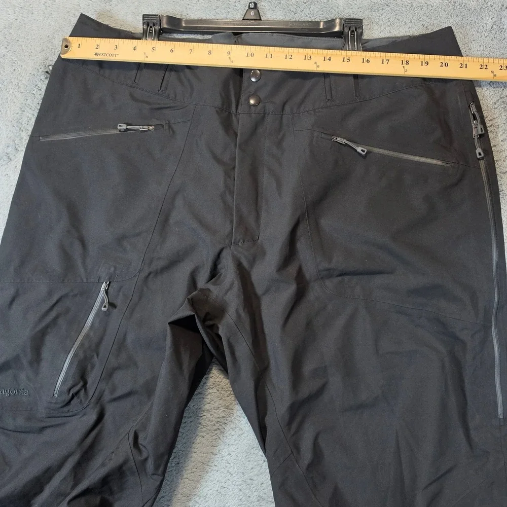 Patagonia Gore-Tex Powder Bowl Snow Pants Men XXL Black Waterproof Ski Snowboard